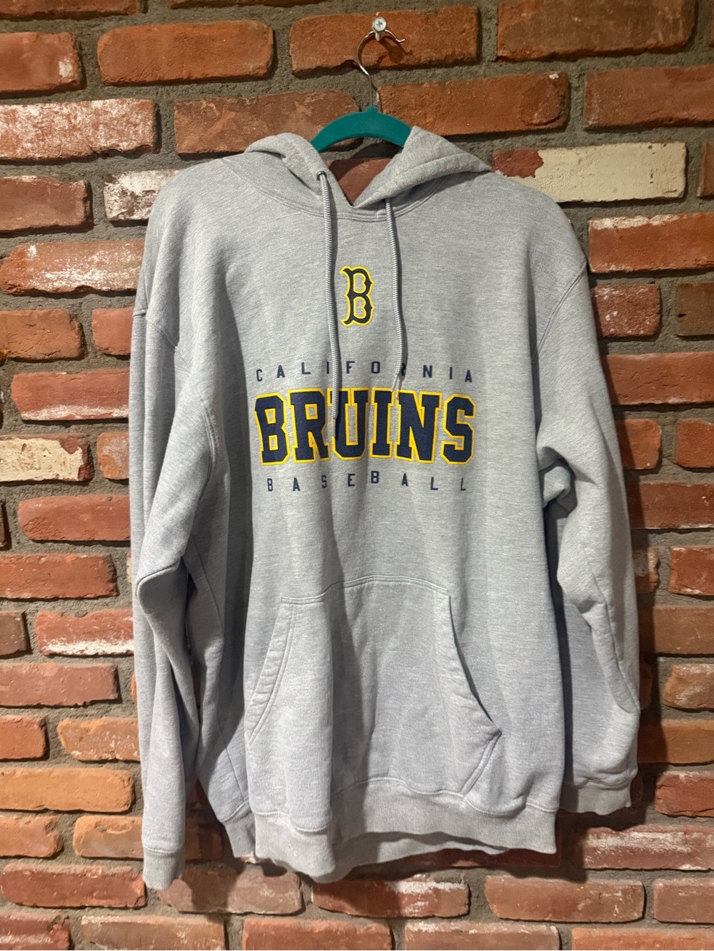 California Bruins Baseball Grey Hoodie Sweatshirt